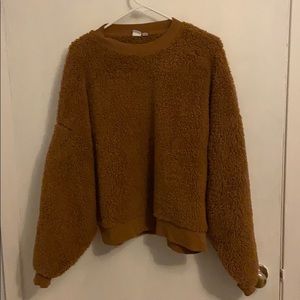 Gap Pullover Teddy Sweater (Brown)